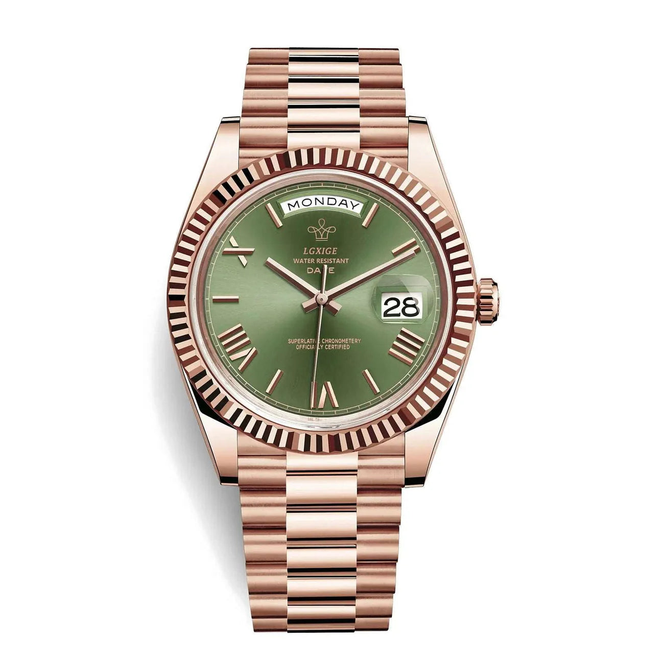 VᐱLENZO DAY DATE ROSE