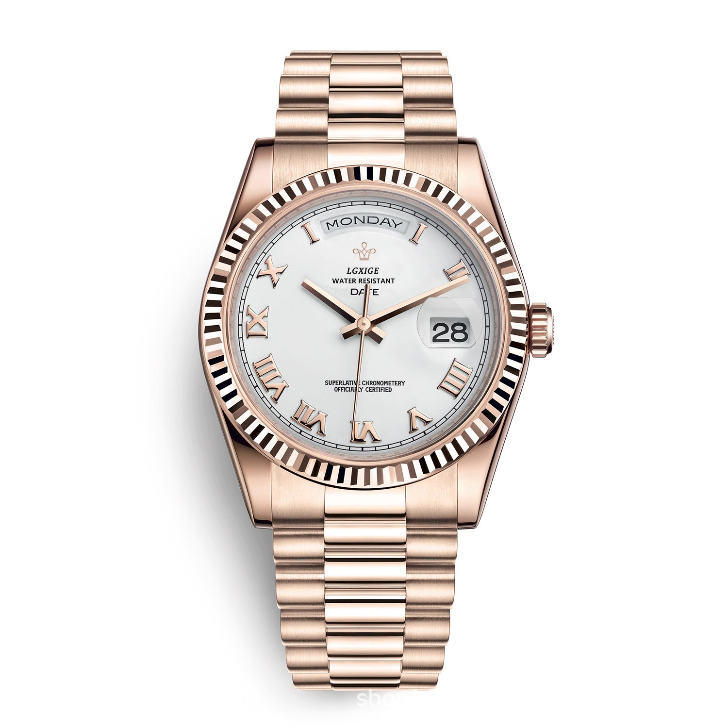 VᐱLENZO DAY DATE ROSE