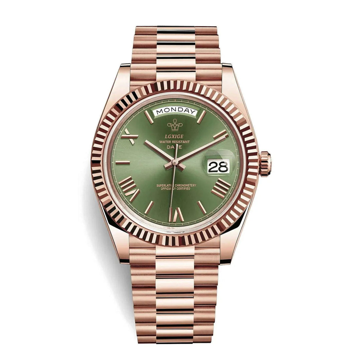 VᐱLENZO DAY DATE ROSE