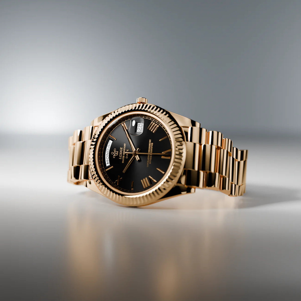 VᐱLENZO DAY DATE DOURADO
