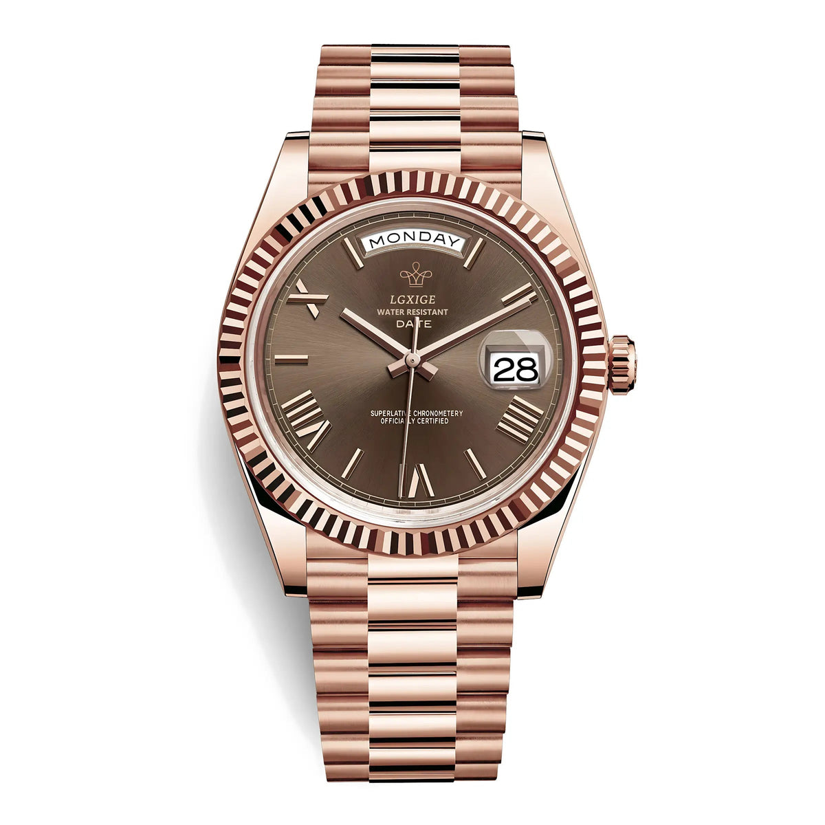VᐱLENZO DAY DATE ROSE