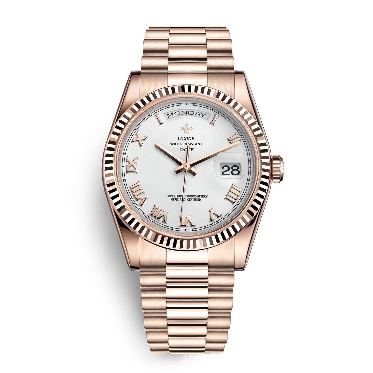 VᐱLENZO DAY DATE ROSE